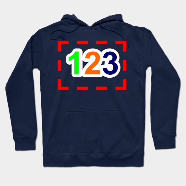 Numbers Hoodie by CreativeIkbar Prints